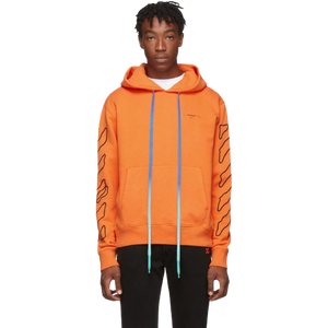 Off-White Abstract Arrows Slim Hoody in Orange