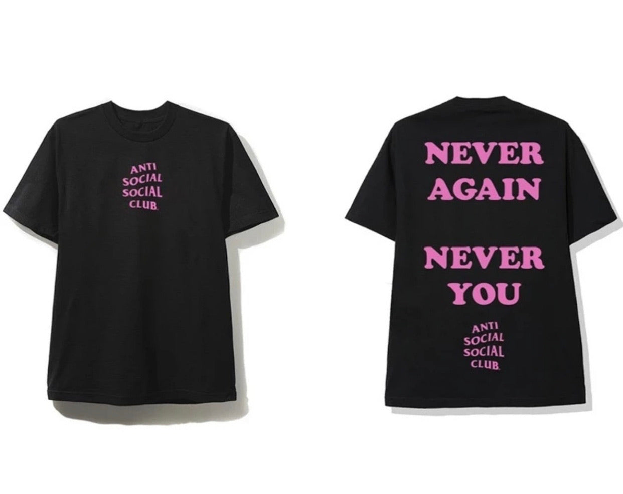 Anti Social Social Club Never Again Never You Black Tee