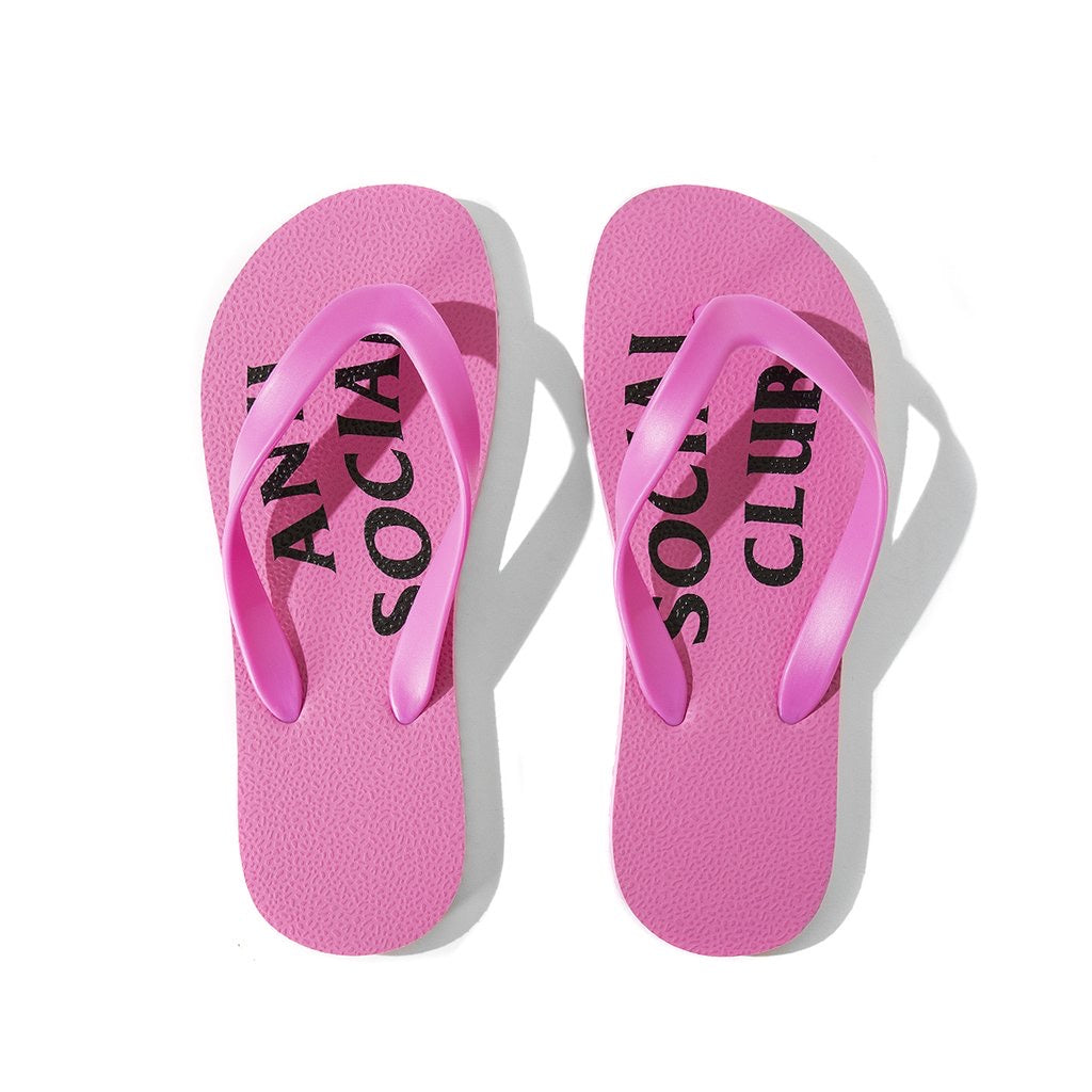 Anti Social Social Club Pink UFO Slippers
