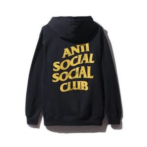 Anti Social Social Club Black and Yellow Hoodie