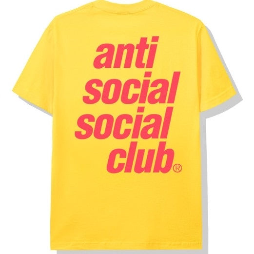 Anti Social Social Club Underglow Yellow Tee