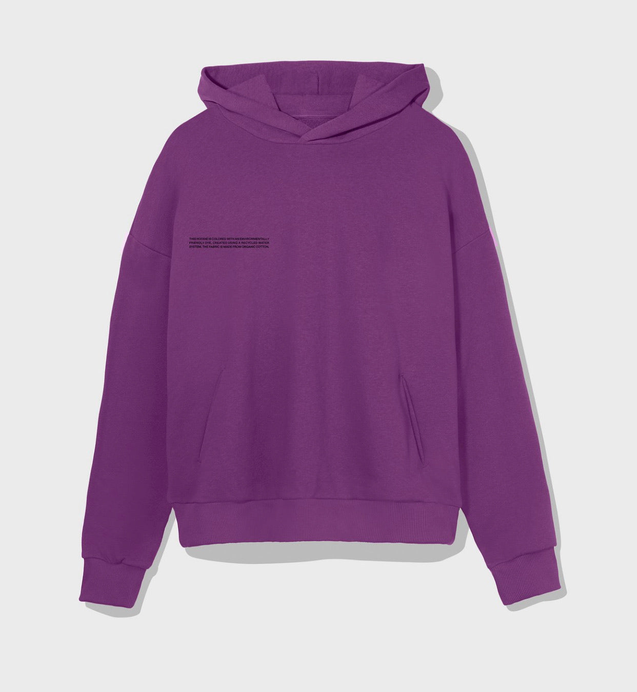Pangaia Lightweight recycled cotton hoodie—purple coral