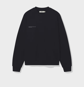 Pangaia Lightweight Recycled Cotton Sweatshirt - Black