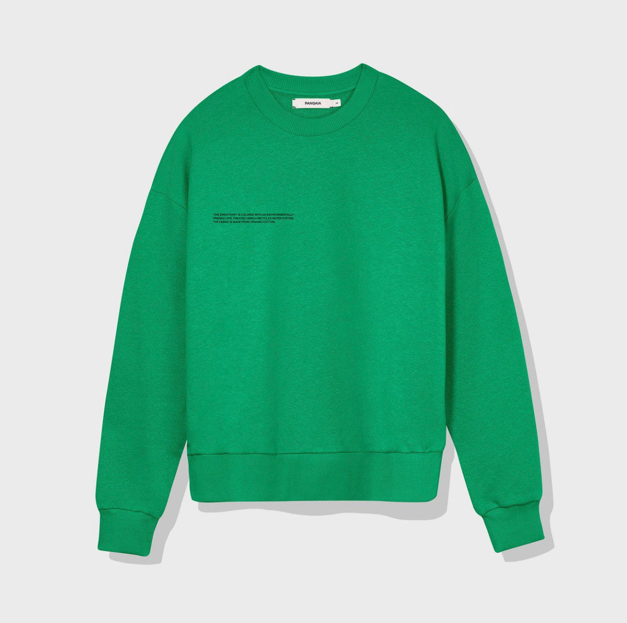 Pangaia Lightweight recycled cotton sweatshirt—marine green