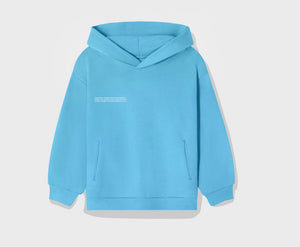 PANGAIA x JUST kids organic cotton hoodie—JUST blue